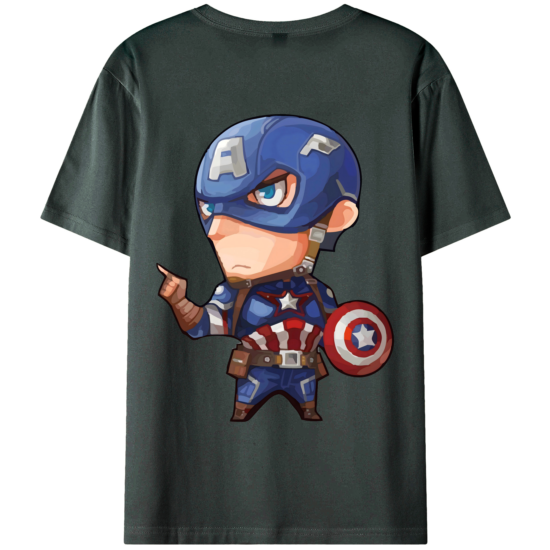 （画像用） アベンジャーズ The Avengers 綿100％ メンズ半袖Tシャツ（バックプリント） 通気性